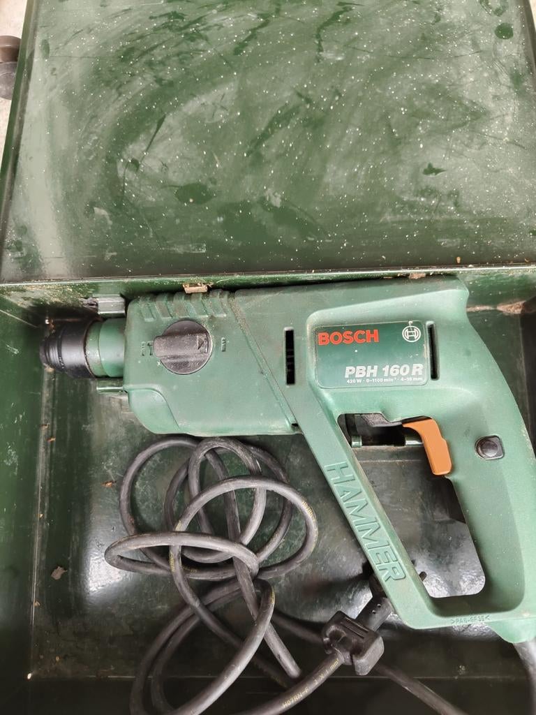 Bosch PBH 160 R Boorhamer - 420W, Gebruikt, Boor- en/of Breekhamer, Ophalen of Verzenden, Klopboormechanisme
