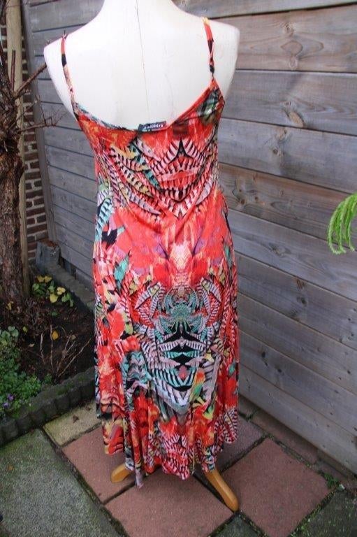 Jurk rood/ kleur Esperance mt S/M Vaste prijs, Kleding | Dames, Verzenden, Esperance, Zo goed als nieuw, Knielengte