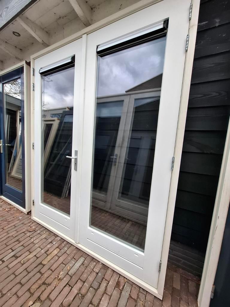 Openslaande tuindeuren dubbel glas deuren terrasdeuren pui, Doe-het-zelf en Verbouw, Kozijnen en Schuifpuien, Ophalen, Deurkozijn