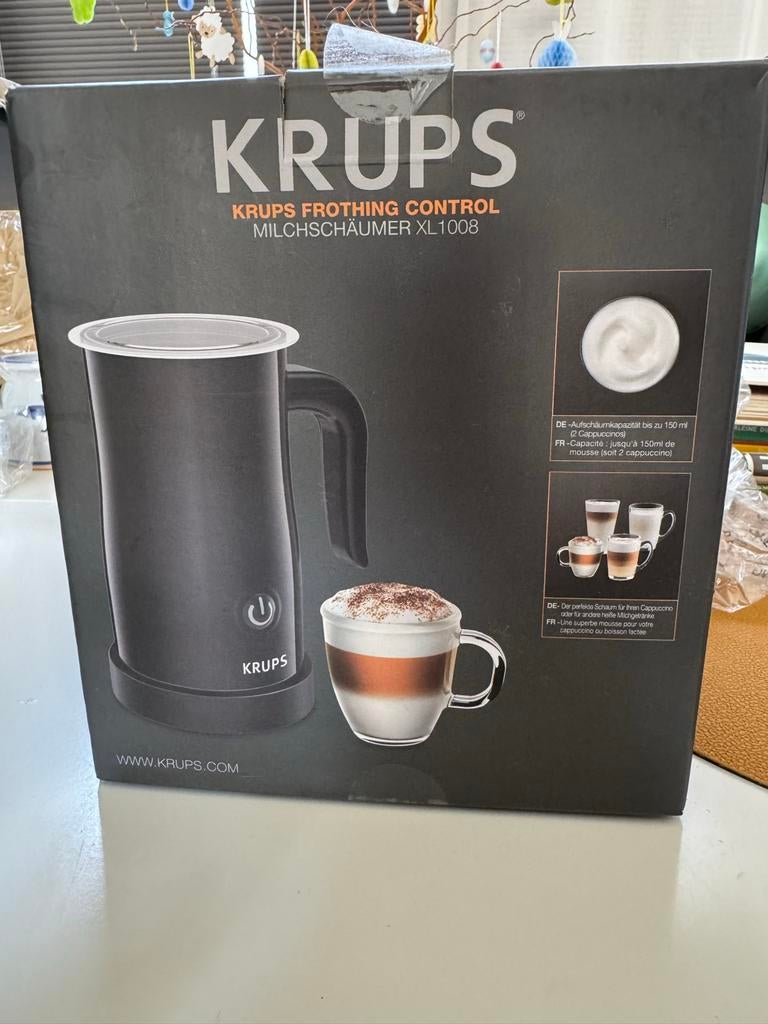 Krups melkopschuimer, Ophalen of Verzenden, Zo goed als nieuw, Elektrische melkopschuimer