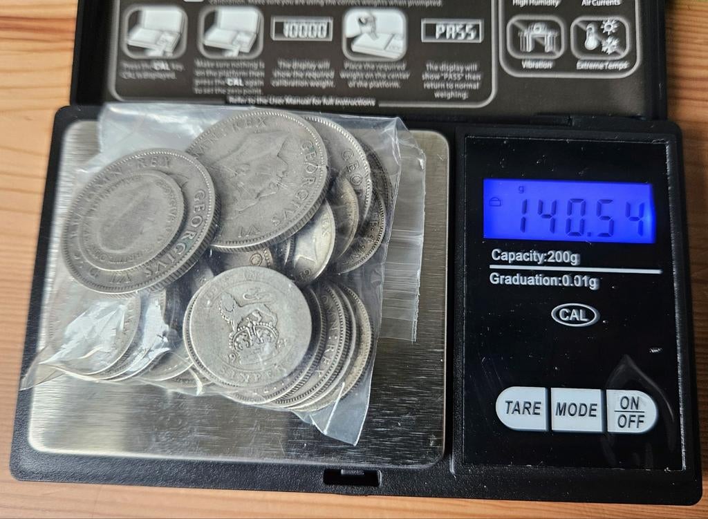 England zilver 50%, Verzenden, Zilver