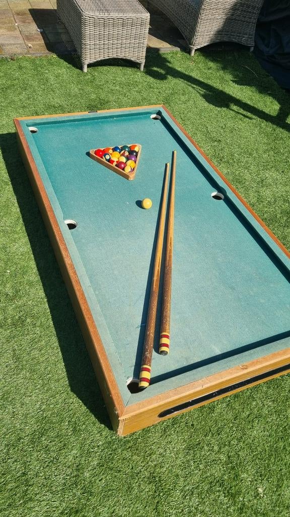 Homas mini pooltafel compleet, Ophalen of Verzenden, Gebruikt, Pooltafel