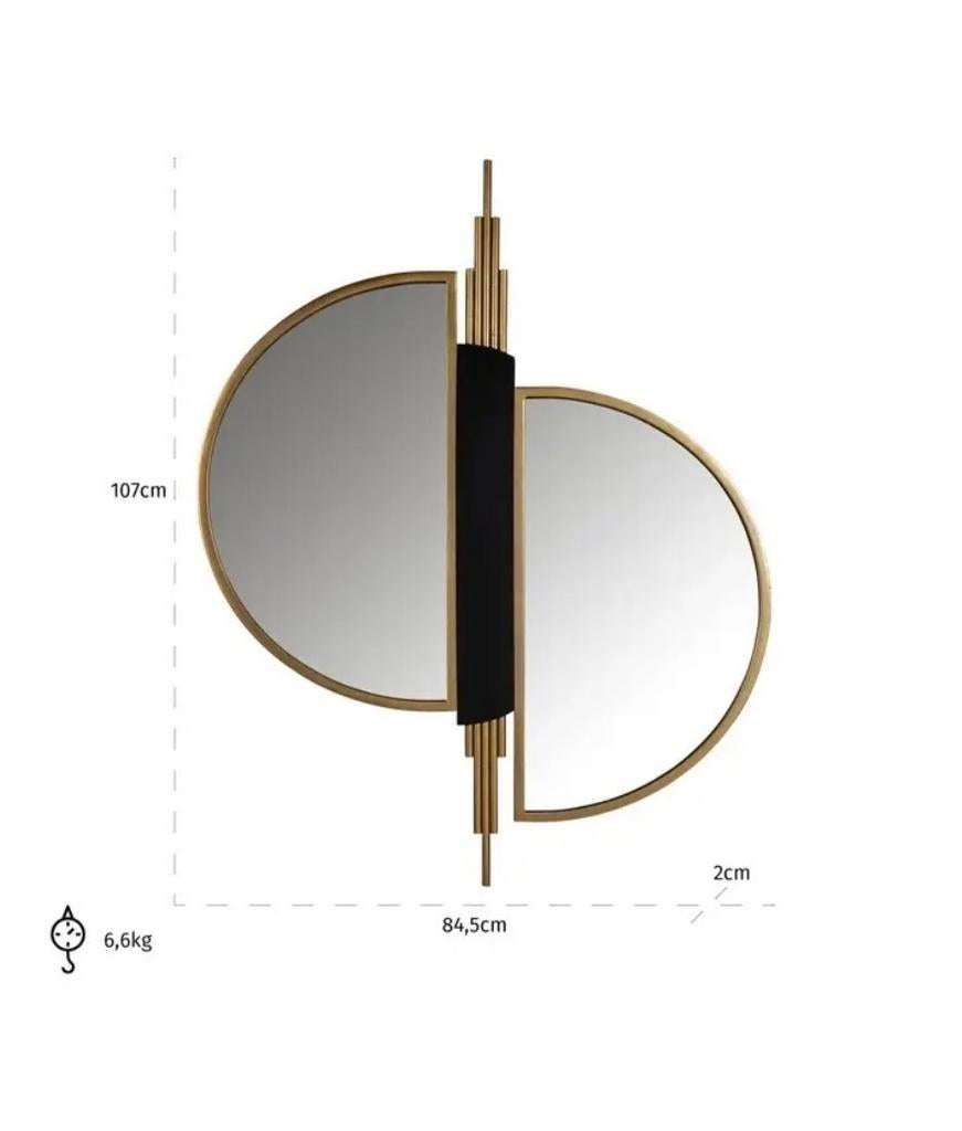 Adelyn Richmond Interiors Spiegel Goud, Ophalen, 100 tot 150 cm, Nieuw, 75 tot 100 cm