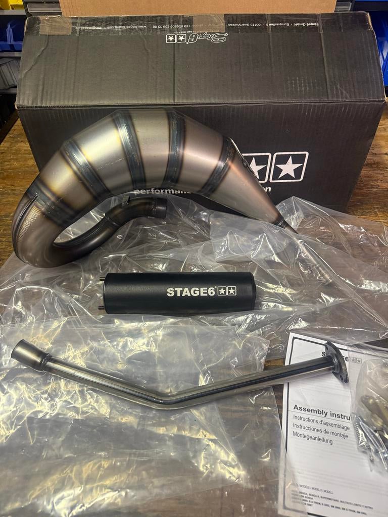 Nieuwe Stage6 Streetrace 70 Uitlaat voor Derbi - Aanbieding!, Fietsen en Brommers, Brommeronderdelen | Algemeen, Derbi, Derbi