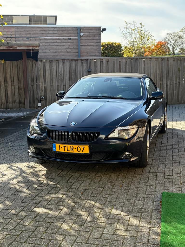 BMW 6-Serie 3.0 I 630 Cabrio 200KW 2010 Zwart, Achterwielaandrijving, 1715 kg, Cabriolet, 4 stoelen