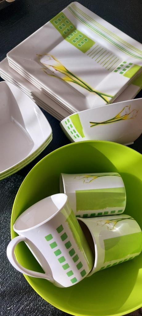 Kunststof servies, Ophalen, Overige materialen, Overige stijlen, Bord(en)