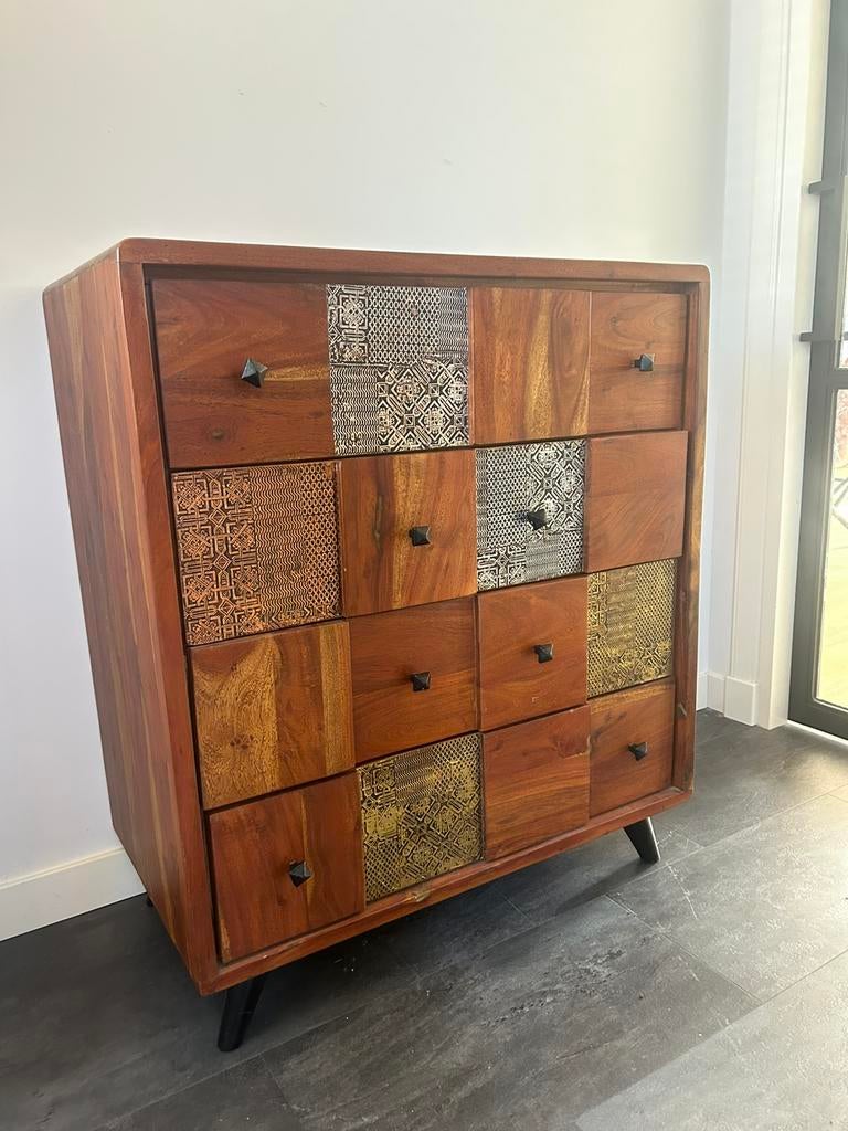 Set! Marbella dressoir en ladekast - ZGAN!, Ophalen, Zo goed als nieuw, 25 tot 50 cm, 150 tot 200 cm