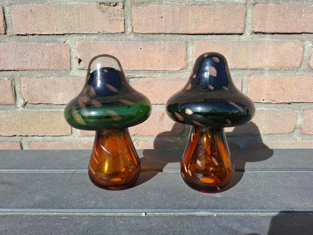 Glazen mushroom Paddenstoel, Ophalen of Verzenden