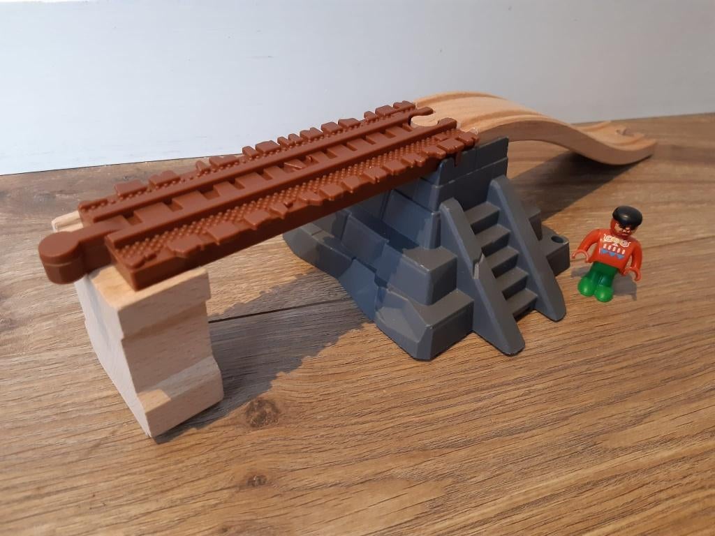 Safari Tempel Onderdeel, Licht en geluid Houten trein spoor, Ophalen of Verzenden, Zo goed als nieuw