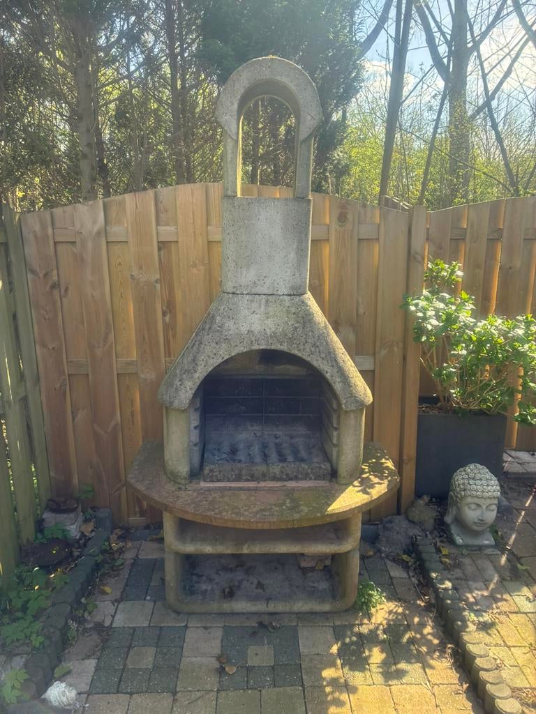Buschbeck Las Palmas Stenen BBQ, Tuin en Terras, Houtskoolbarbecues, Gebruikt, Ophalen