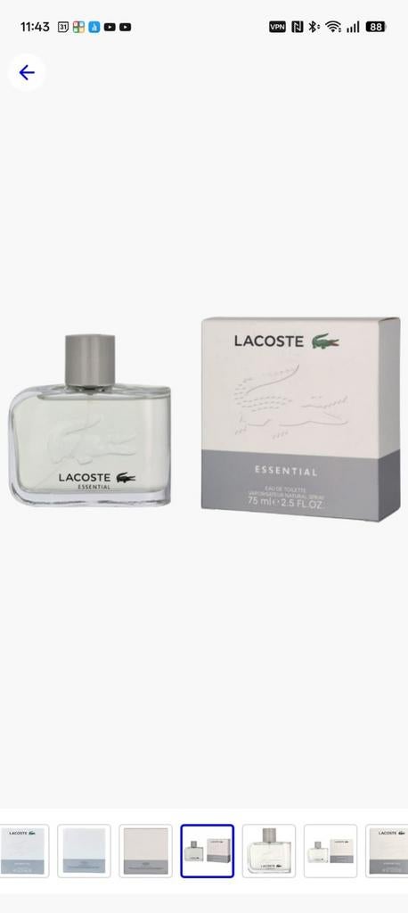 Lacoste Eau de toilette, Ophalen of Verzenden, Nieuw