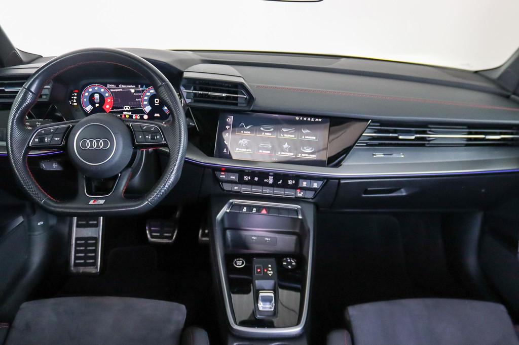 Audi A3 Limousine 35 TFSI S-Line Panoramadak, Rode Stiksels,, 4 cilinders, 150 pk, Blauw, Origineel Nederlands