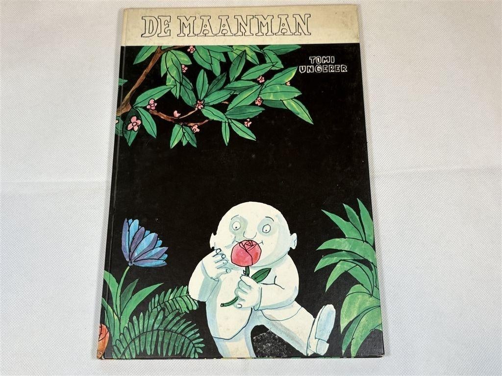Tomi Ungerer: De Maanman [1966] — Vintage Prentenboek, Ophalen of Verzenden, Gelezen