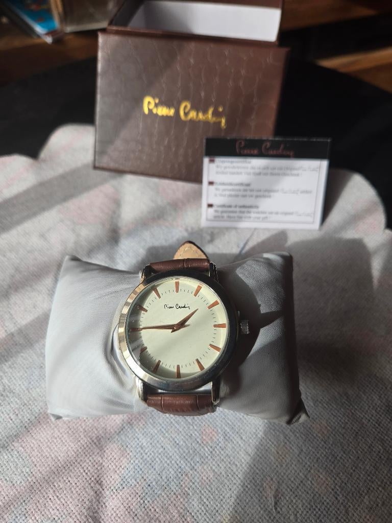Pierre Cardin horloge, Overige merken, Leer, Verzenden, Polshorloge