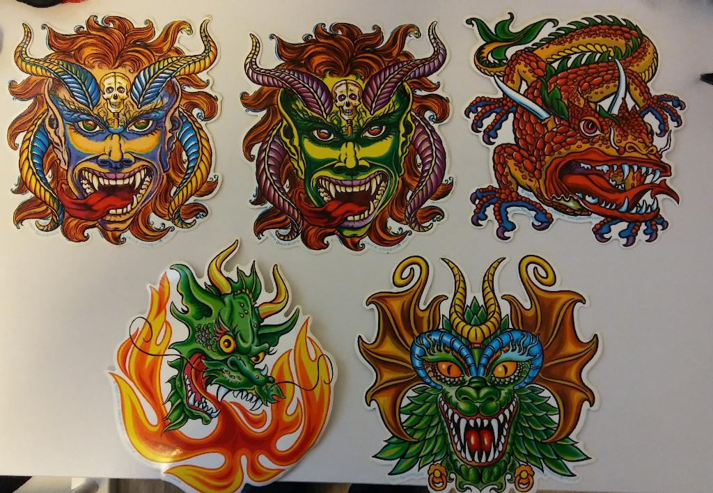 Chinese maskers Chinees logo stickers draak draken logo, Ophalen of Verzenden, Zo goed als nieuw, Overige typen