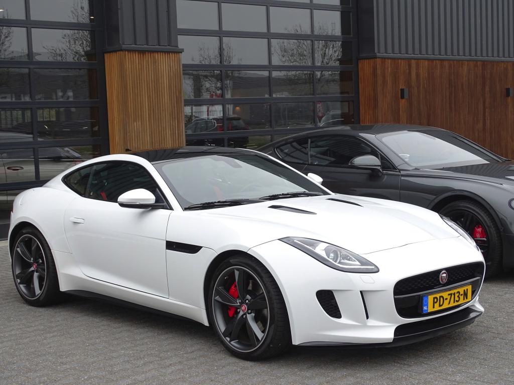 Jaguar F-Type 3.0 V6 Supercharged 400PK Coupé / carbon *NAP, Automaat, Euro 6, Wit, Bedrijf