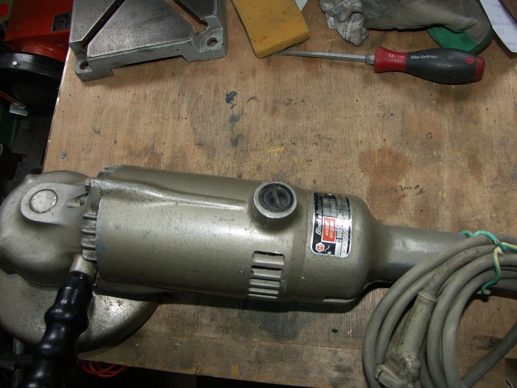 Black & Decker Professionele Haakse Slijper 180mm, Ophalen, Gebruikt, 1000 watt of meer, Haakse handslijpmachine