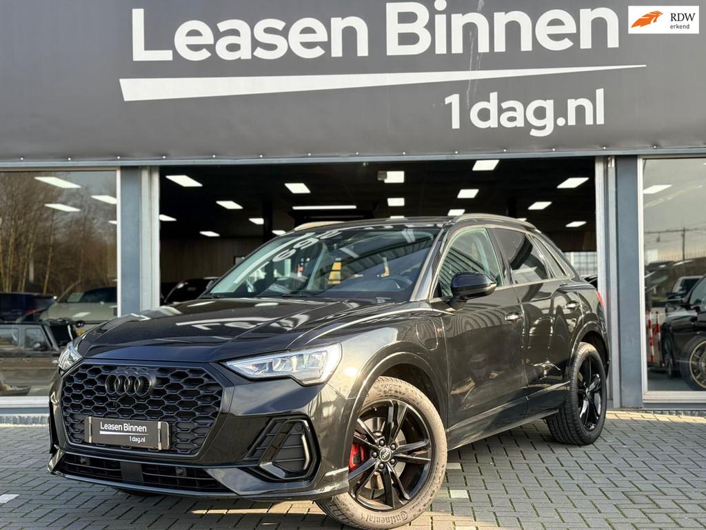 Audi Q3 45 TFSI quattro S-Line Camera/Blindspot/Trekhaak, Automaat, Gebruikt, 1984 cc, Leder en Stof