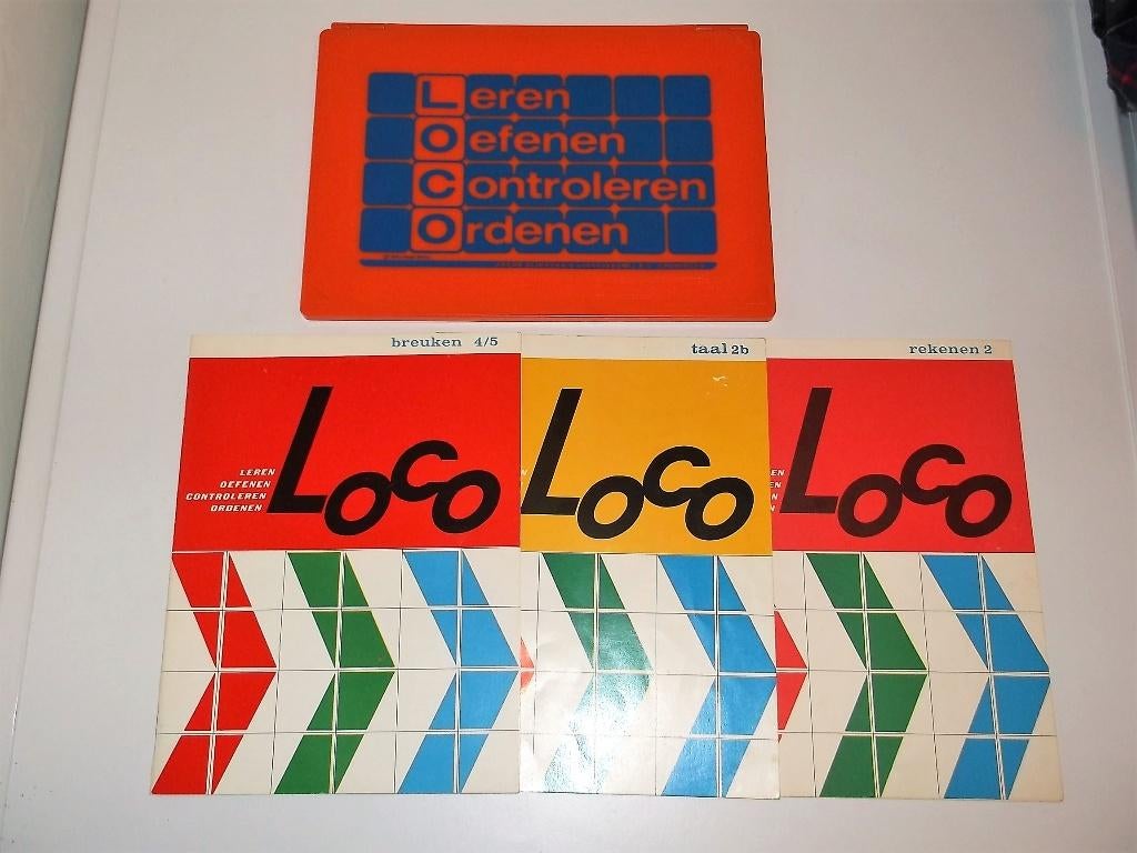 Vintage Jaren 80 Loco Doos en Boekjes, Rekenen, Taal/Lezen, Kinderen en Baby's, Speelgoed | Educatief en Creatief, Ophalen of Verzenden
