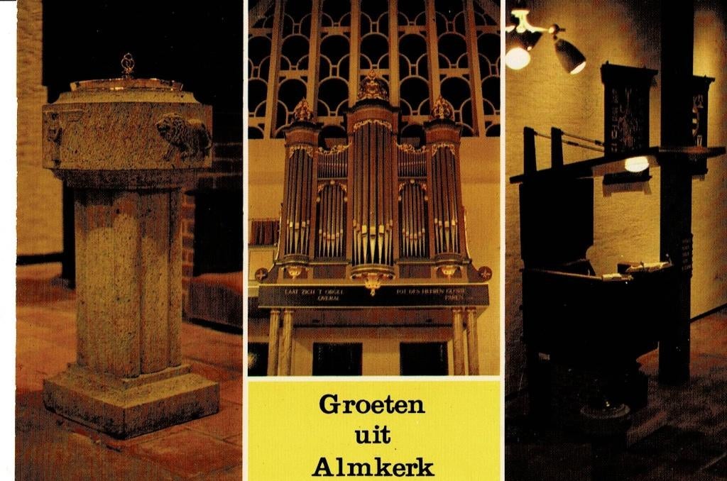 Almkerk, interieur Kerk, Ophalen of Verzenden, Ongelopen, Noord-Brabant