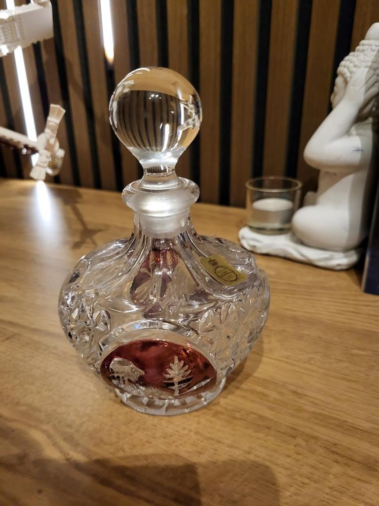 Hofbauer Byrdes karaf 24% loodkristal, Antiek en Kunst, Ophalen of Verzenden