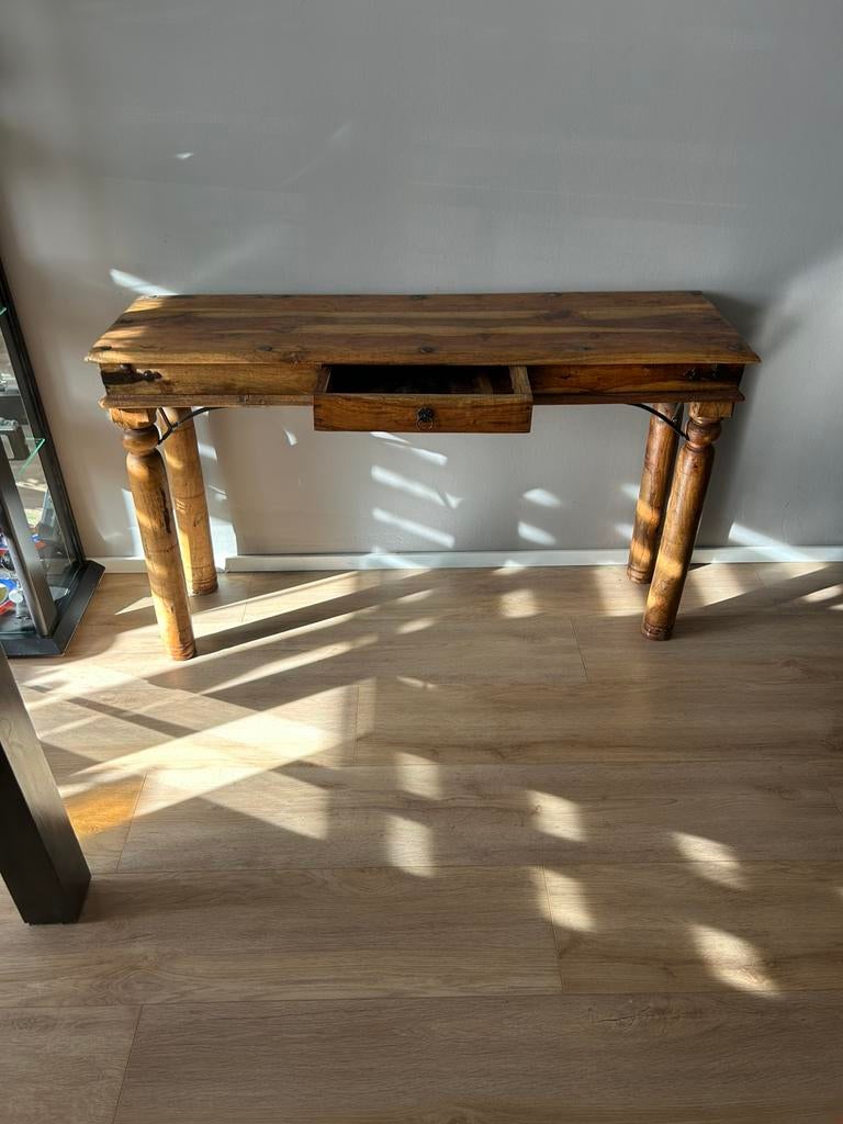 Side table, 100 tot 150 cm, Ophalen of Verzenden, Zo goed als nieuw, 25 tot 50 cm
