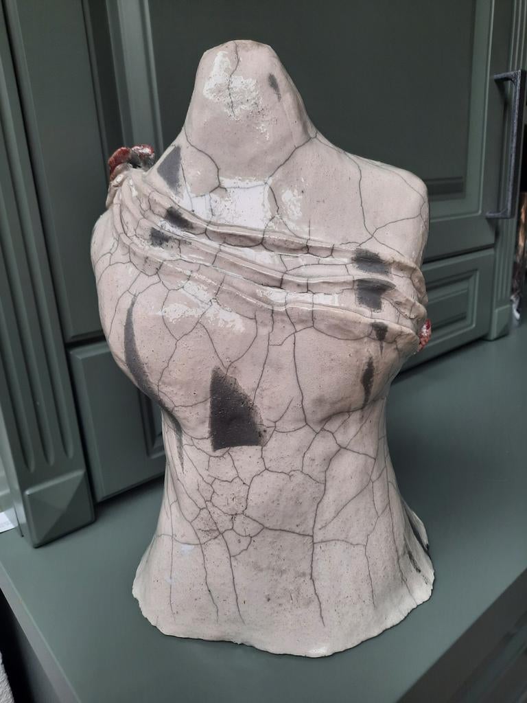 KERAMIEK TORSO VROUW, Ophalen of Verzenden