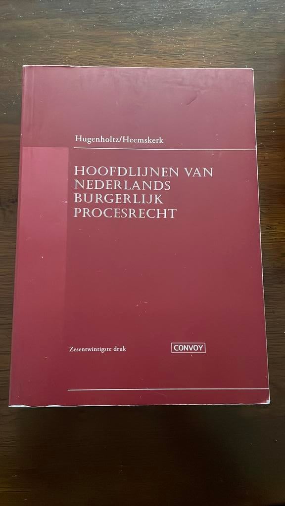 Hoofdlijnen van Nederlands Burgerlijk Procesrecht, Ophalen of Verzenden, W. Hugenholtz; W. Heemskerk