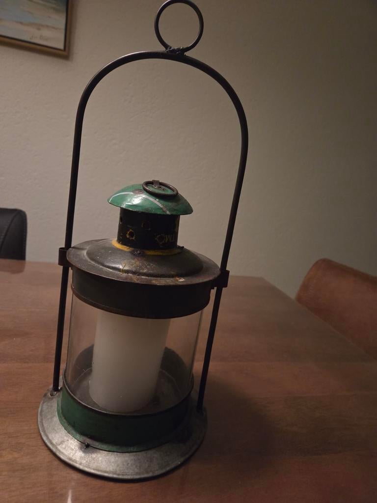 Storm Lantaarn glas en metaal, Ophalen of Verzenden