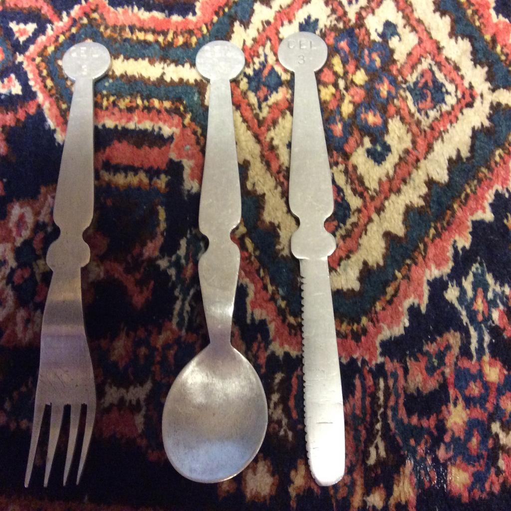 Uniek WO2 bestekset van aluminium vliegtuigonderdelen, Ophalen of Verzenden