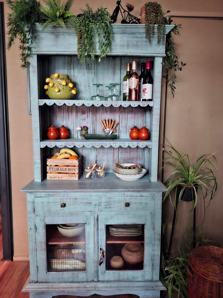 Vintage ibiza style buffetkast, Gebruikt, 150 tot 200 cm, 25 tot 50 cm, 50 tot 100 cm