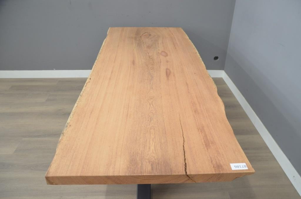 Acacia boomstamtafel 240 cm - 2,4 m, Verzenden, Nieuw, Hout, Industrieel