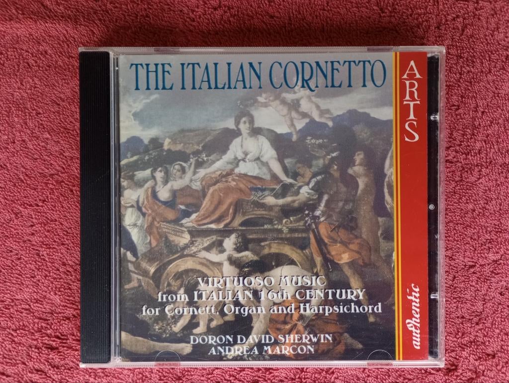 The Italian Cornetto - Doron David Sherwin & Andrea Marcon, Cd's en Dvd's, Cd's | Klassiek, Met libretto, Kamermuziek, Gebruikt