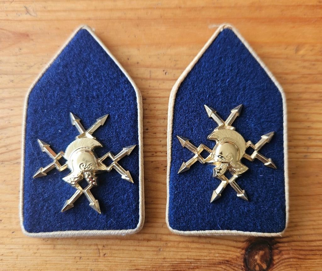 Kraagpatten Verbindingsdienst, Verzamelen, Militaria | Algemeen, Ophalen of Verzenden, Landmacht, Nederland, Embleem of Badge