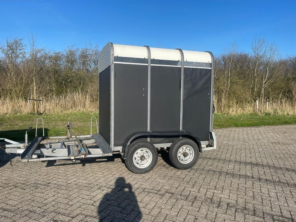 Pony mentrailer., Dieren en Toebehoren, Paarden en Pony's | Trailers en Aanhangwagens, Ophalen