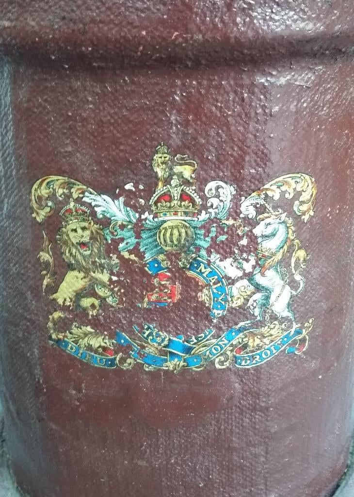 Om 1900-1925 Draagemmer Springstof Cordiet Engels ROYAL NAVY, Nvt., Overige typen, Ophalen of Verzenden, Marine