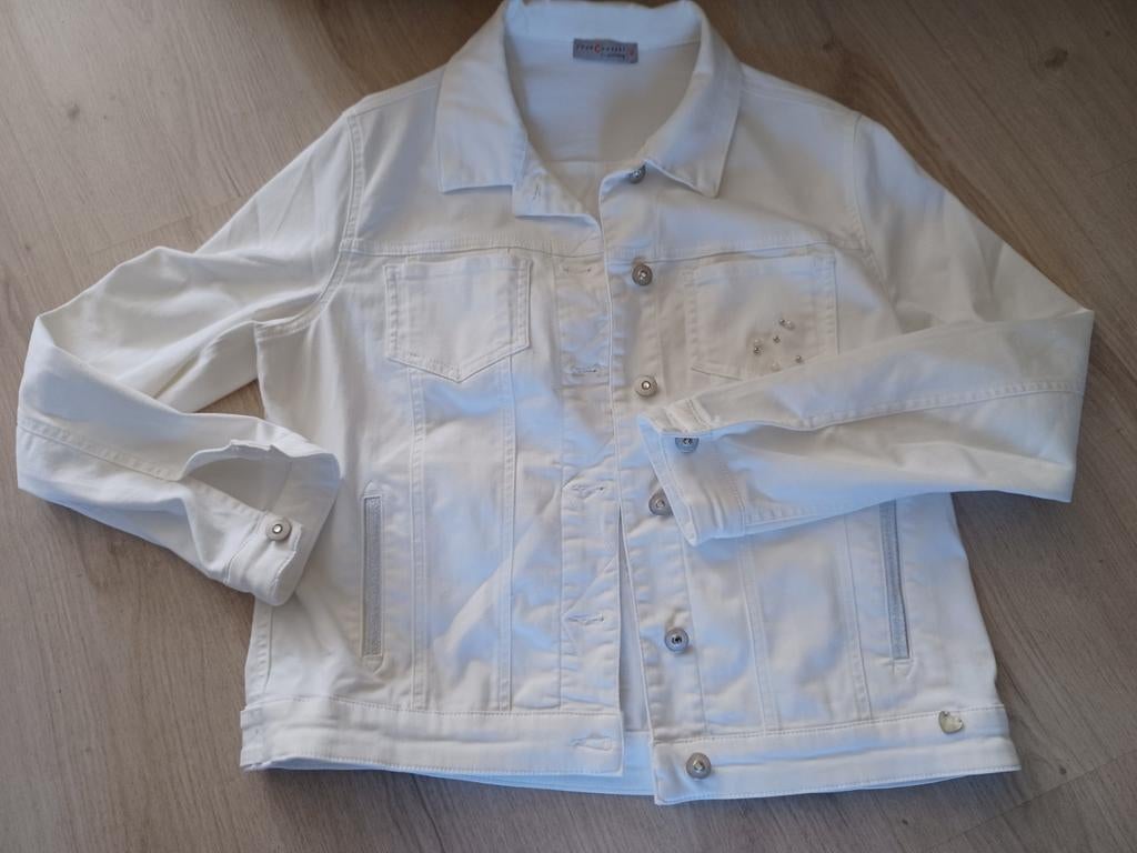 Your concept by gollehaug jeans jas 42 wit, Ophalen of Verzenden, Zo goed als nieuw, Maat 42/44 (L), Wit