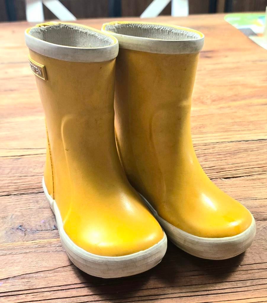Bergstein regenlaarsjes geel mt. 22, Kinderen en Baby's, Kinderkleding | Schoenen en Sokken, Ophalen of Verzenden, Gebruikt, Jongen of Meisje