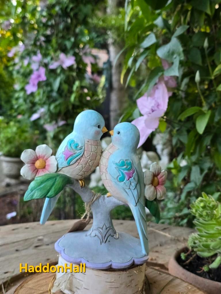 Jim Shore Lovebirds beeldje, 16cm hoog, Ophalen of Verzenden, Nieuw, Overige typen