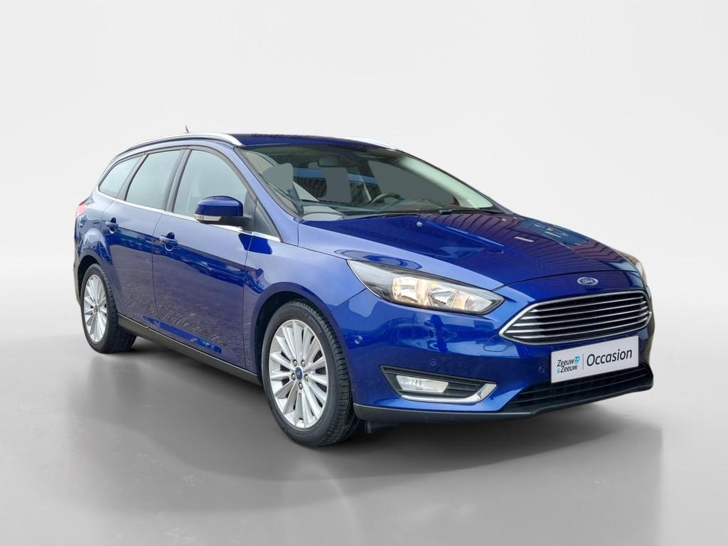 Ford Focus Wagon 1.0 Titanium Edition | 12 Maanden BOVAG Gar, 12 maanden, Gebruikt, Euro 6, Blauw