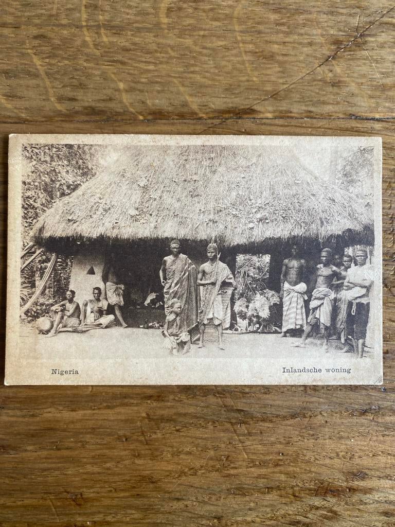 Oude Ansichtkaart Nigeria - Inlandsche Woning, Verzamelen, Ophalen of Verzenden, Voor 1920, Ongelopen, Buiten Europa