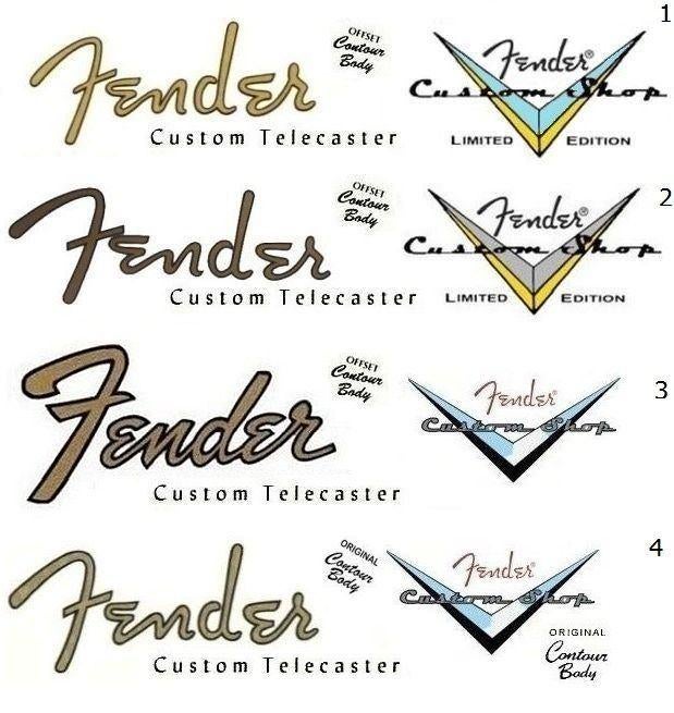 Custom Telecaster decals, Ophalen of Verzenden, Nieuw, Elektrische gitaar