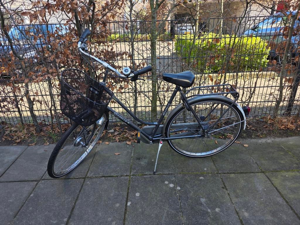 Gazelle damesfiets met mandje, Fietsen en Brommers, Fietsen | Dames | Damesfietsen, Ophalen, Versnellingen, Gazelle, 53 tot 56 cm