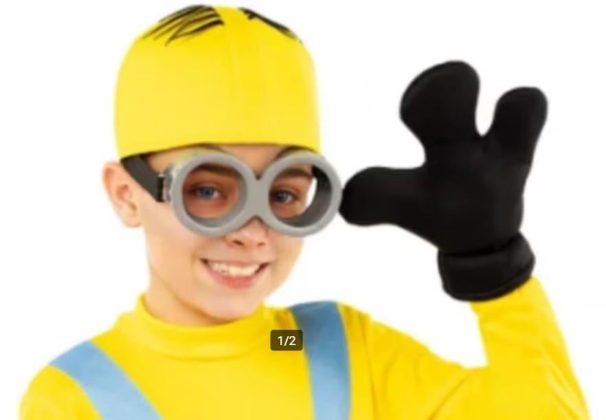 Minions accesoires Bril, muts en 2 handschoenen, Ophalen of Verzenden, Nieuw, Overige maten, Accessoires