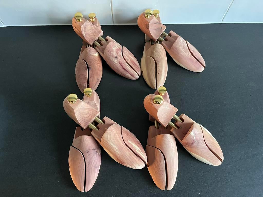 4 Paar luxe cederhouten schoenspanners maat 42 nieuw, Bruin, Cederhout, Overige typen, Ophalen of Verzenden