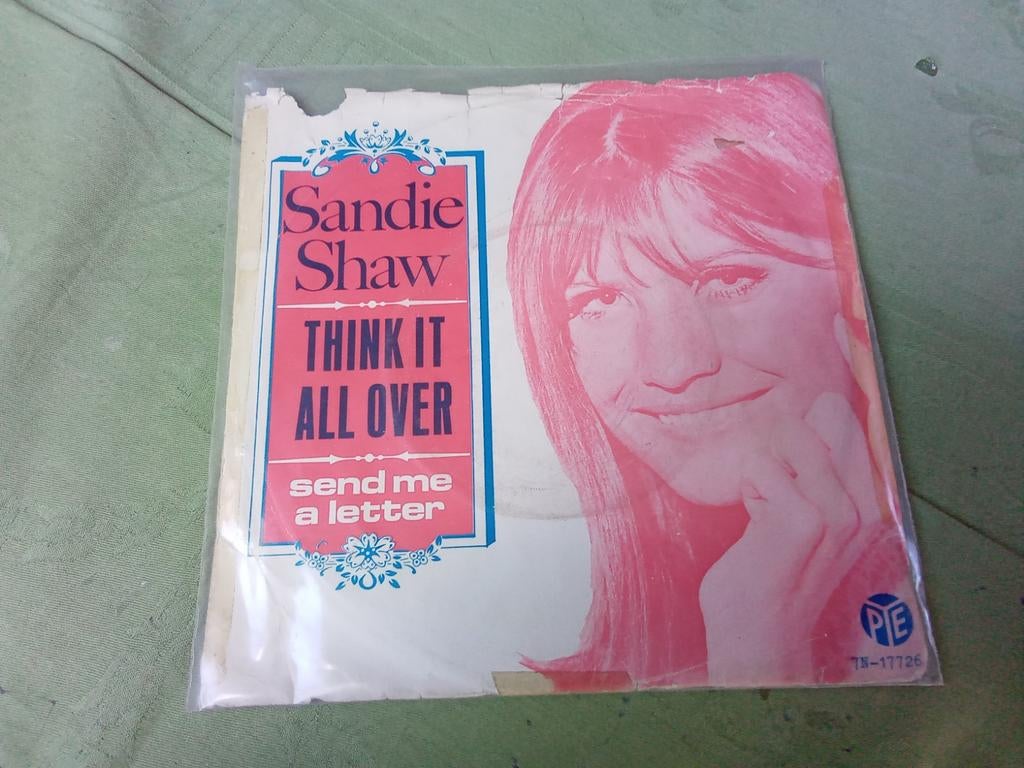 Sandie Shaw.         Think it all over, Gebruikt, Verzenden, 7 inch, Single