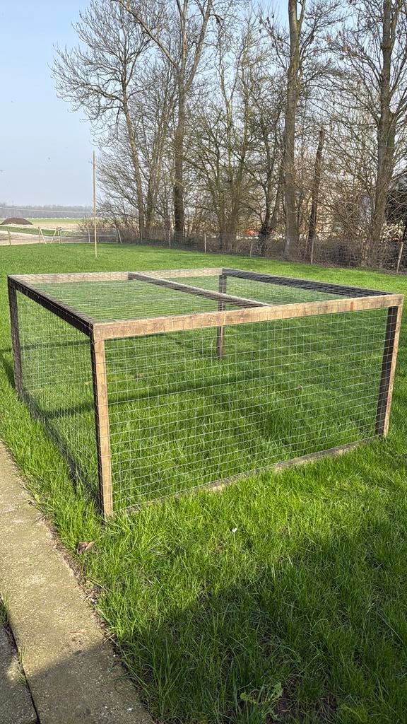 Ren voor konijen/kippen, Dieren en Toebehoren, Ophalen, 110 cm of meer, Ren, 90 cm of meer