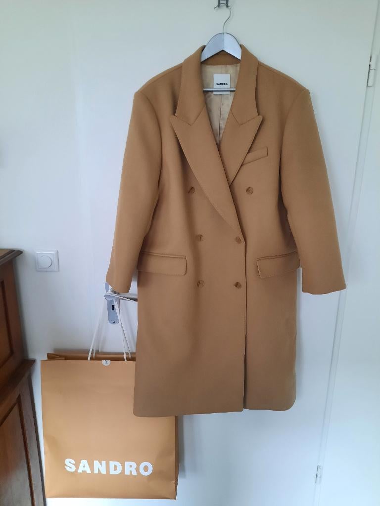 Sandro jas, Kleding | Dames, Jassen | Zomer, Nieuw, Maat 42/44 (L), Beige, Ophalen of Verzenden