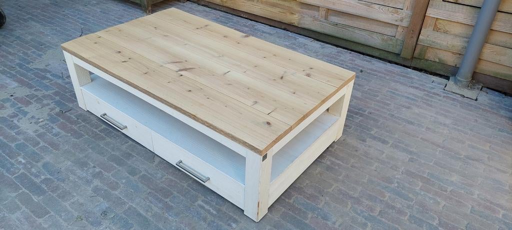 Salontafel steigerhout (Jan des Bouvrie), Ophalen, Gebruikt, 100 tot 150 cm, Minder dan 50 cm