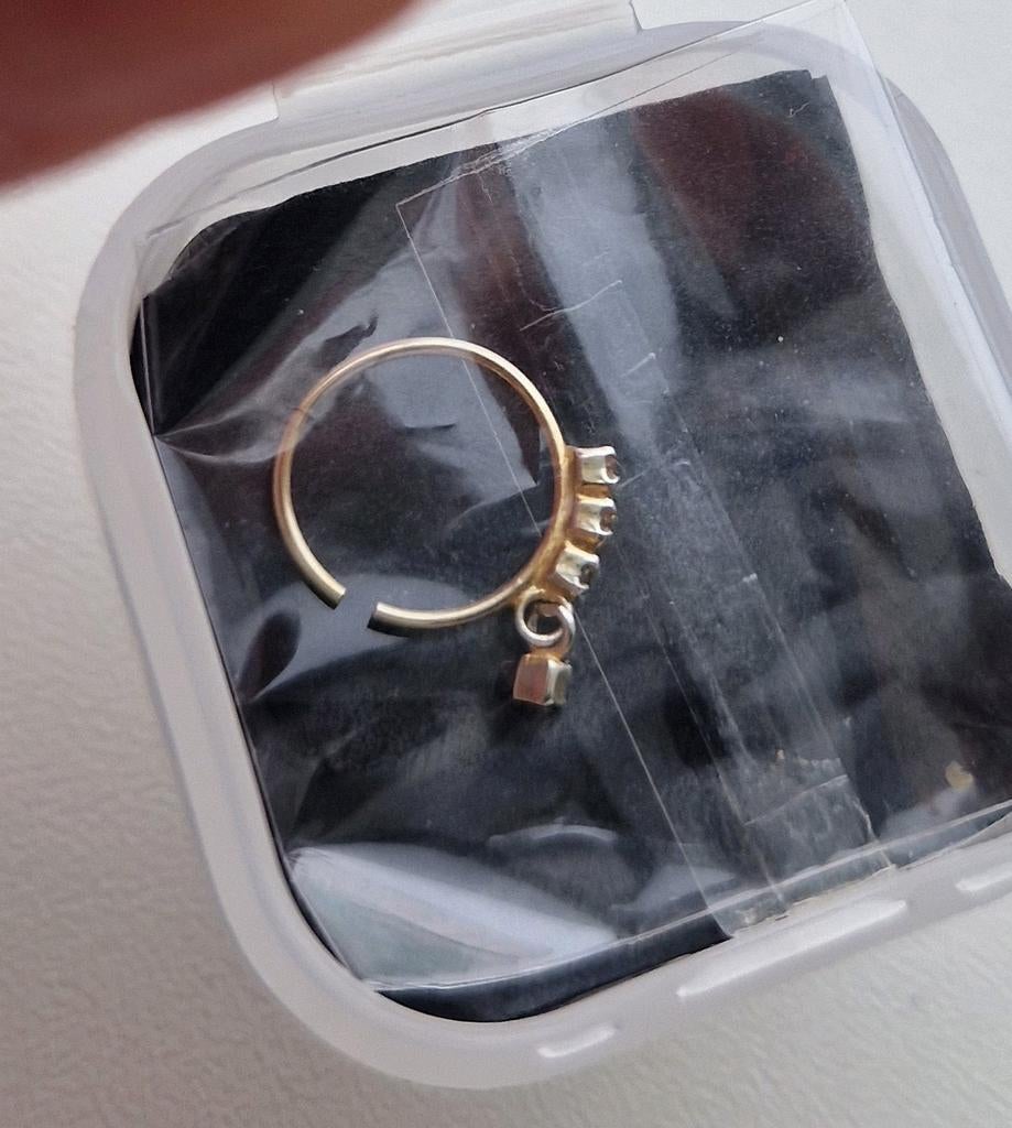 Neuspiercing neusring sterling silver s925, Sieraden, Tassen en Uiterlijk, Piercings, Nieuw, Ophalen of Verzenden, Neuspiercing